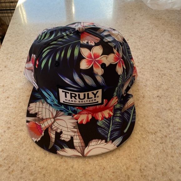 Truly Hard Seltzer Floral SnapBack Baseball Hat - Picture 2 of 3